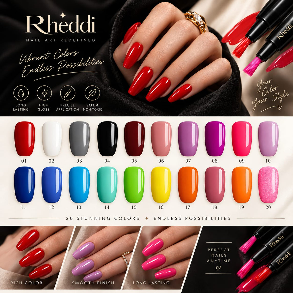 20 colors, infinite looks.